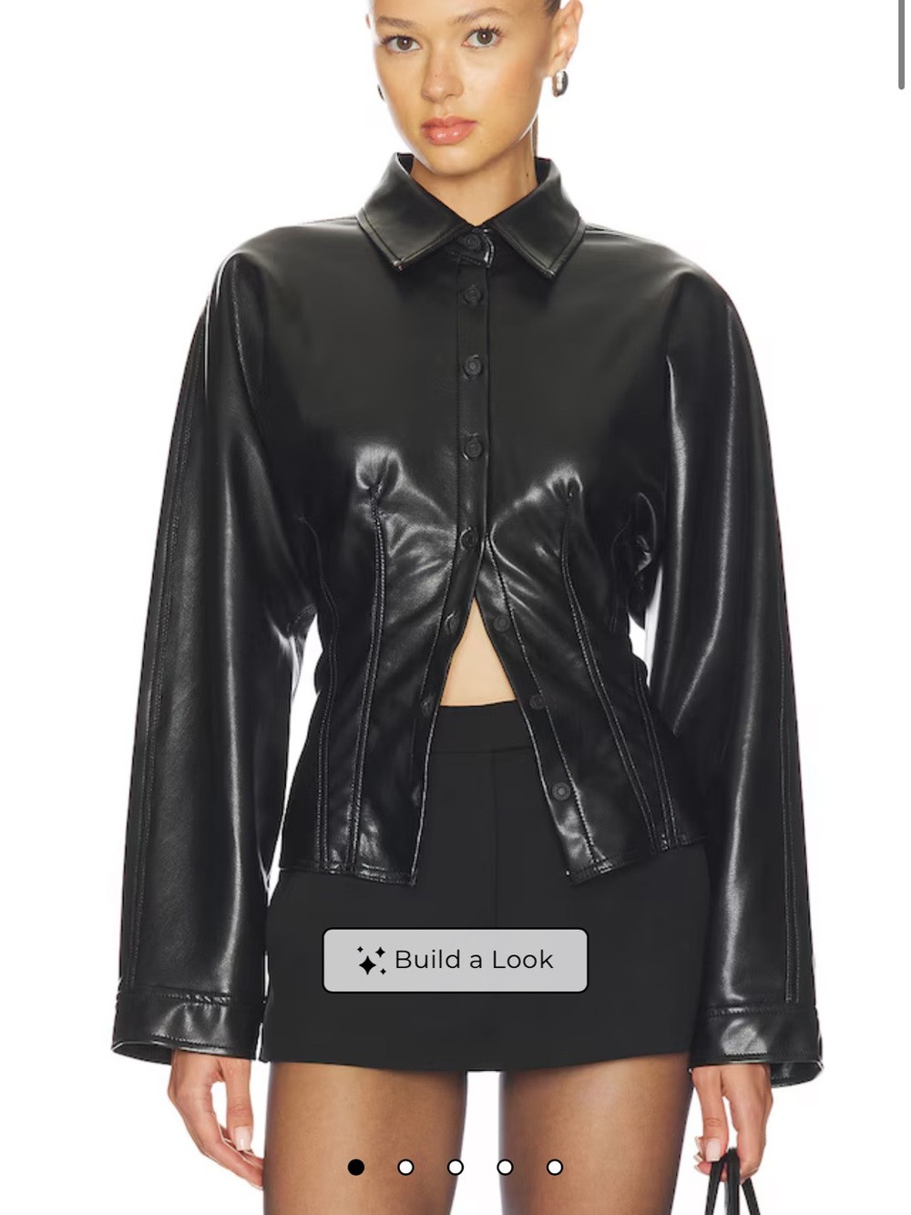 Agolde Devon Button-Front Bomber Jacket